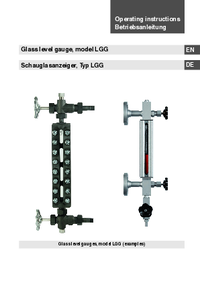 Thumbnail of document Manual - LGG Sight Glass Level Indicator